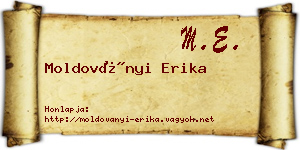 Moldoványi Erika névjegykártya