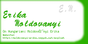 erika moldovanyi business card